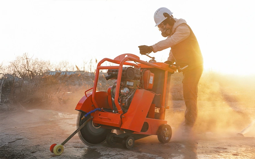 concrete floor cutting machine